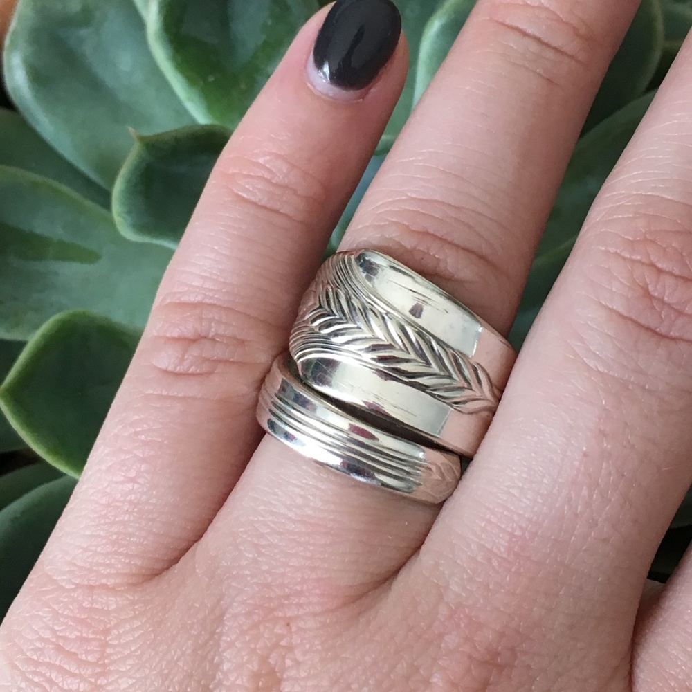 Silver spoon ring - Picture 3 of 3
